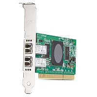 AB379A Сетевой Адаптер HP (Qlogic) QLA2462 FC2410401-70 2x4Гбит/сек Dual Port Fiber Channel HBA LP PCI-X 2.0 266Mhz