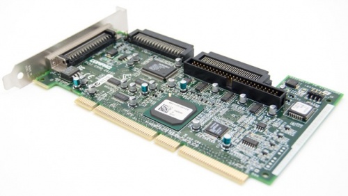 155595-001 Контроллер HP 64-bit/66MHz Single Channel, PCI, Ultra3 SCSI host bus adapter