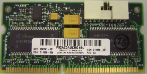 260741-001 Модуль Кэш-Памяти HP 64Mb Для Smart Array 5i+ Proliant BL20pG1/G2 DL3x0G3/G2/G1 DL580G2/G1