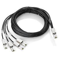 AN975A Кабель SAS HP 1xSFF-8088 (miniSAS) To 4xSFF-8088 (miniSAS) 200cm/2m For Connecting BladeSystem Interconnects Business Class Libraries Tape Autoloaders Tape Rack-mount Kits