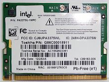 G86C00018911 Модуль WiFi Toshiba PA3375U-1MPC (Intel) PRO/Wireless WM3A2915ABG 2915ABG 802.11a/b/g 54MBit/s miniPCI