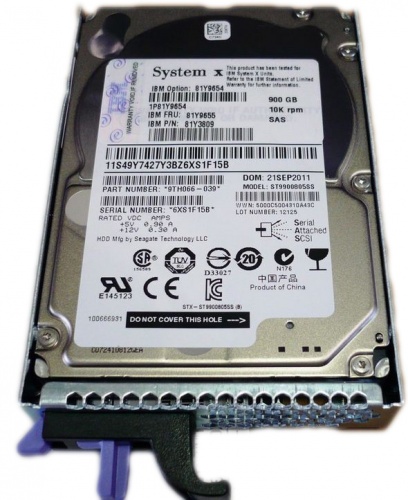 81Y9654 IBM 900G 10K 2.5 SAS Hot Swap G2 SS