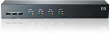 AF611A KVM Переключатель HP PLX-0110 электронный 4хPC USB/PS2 19" 1U