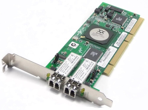 A6826A Сетевой Адаптер HP (Qlogic) FCA2214DC QLA2342-CK FC5010411-37 2x2Гбит/сек Dual Port Fiber Channel HBA LP PCI-X